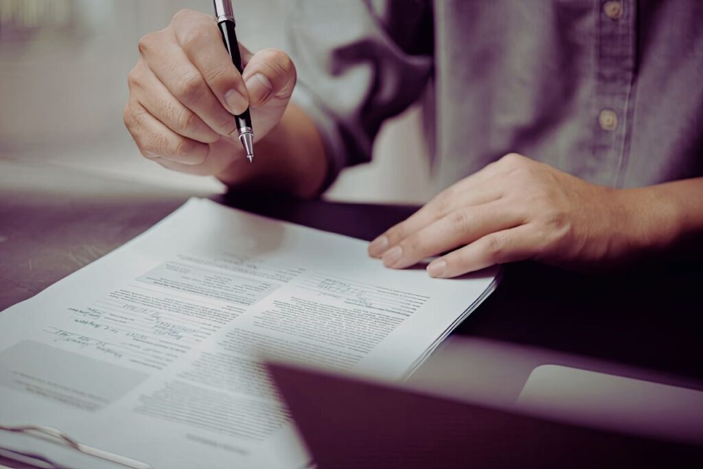 Signatura de documentació laboral per a la contractació d'un treballador